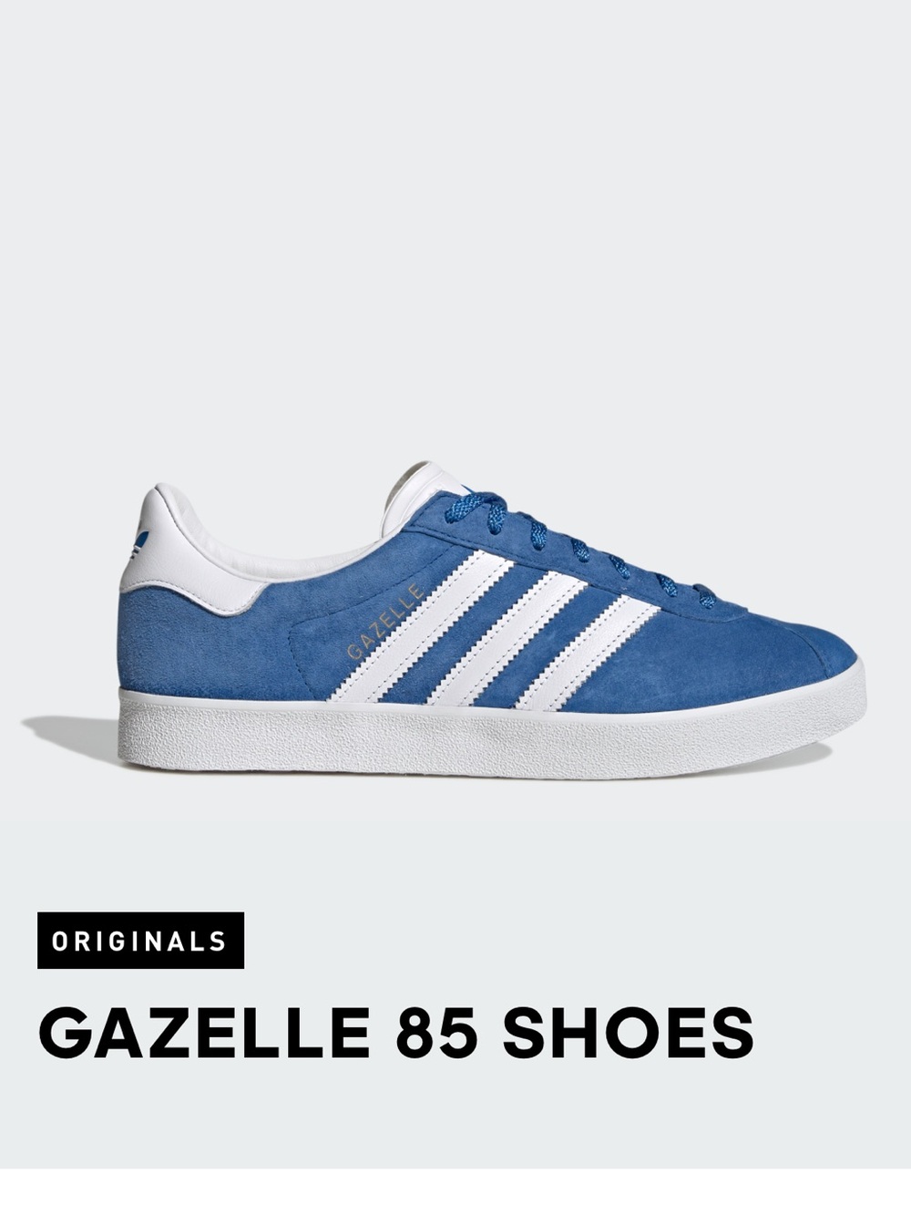 Adidas Gazelle 85 Royal Blue White Men’s Size 8.5